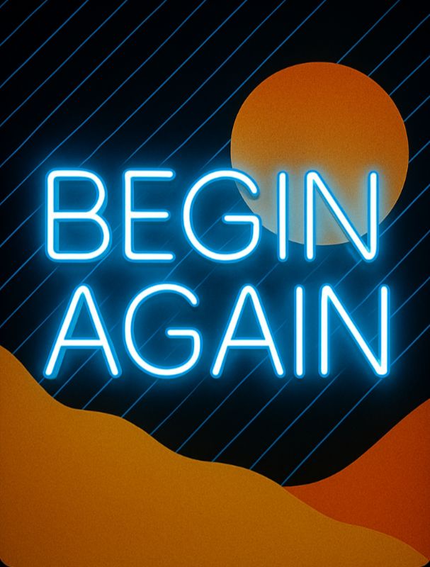 begin again option two neon art