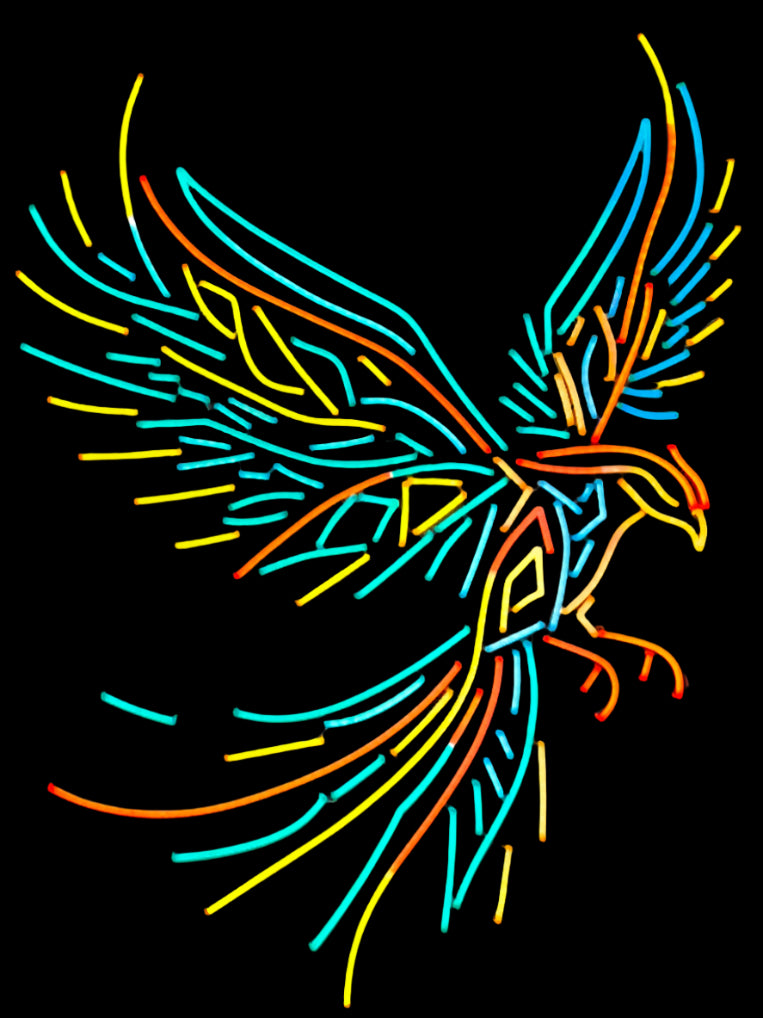 rising phoenix neon sign