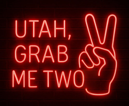 Utah grab me two neon sign