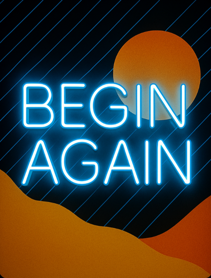 begin again option two neon art