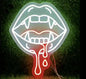 bloodlust vampire neon sign