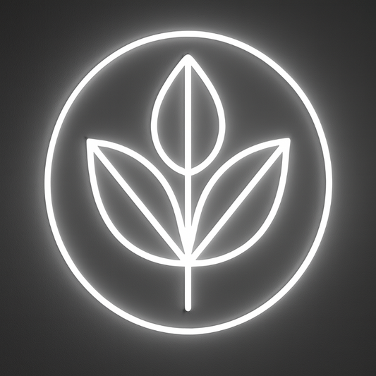 circle of nature neon sign