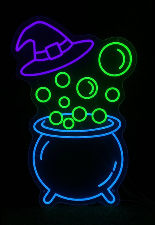 drink up, witches! neon sign