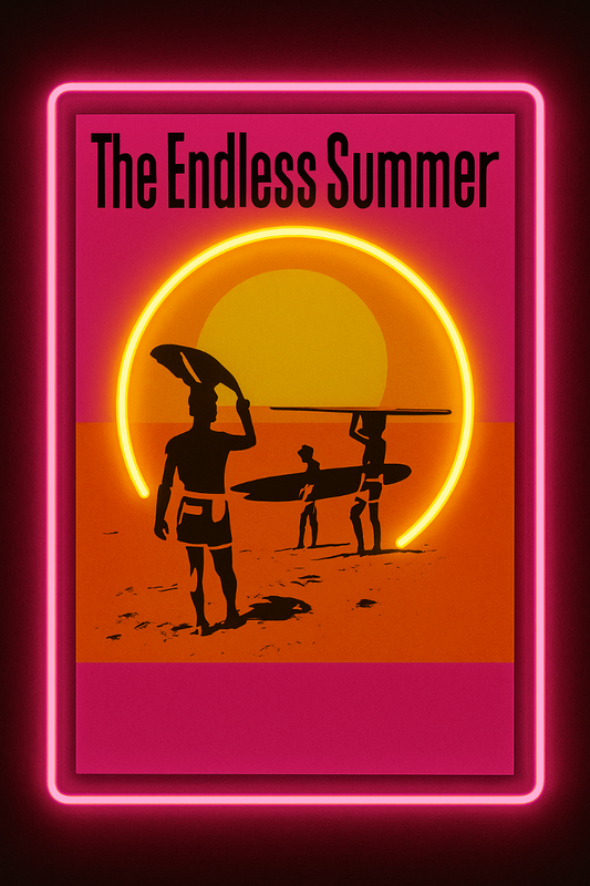 the endless summer neon wall art