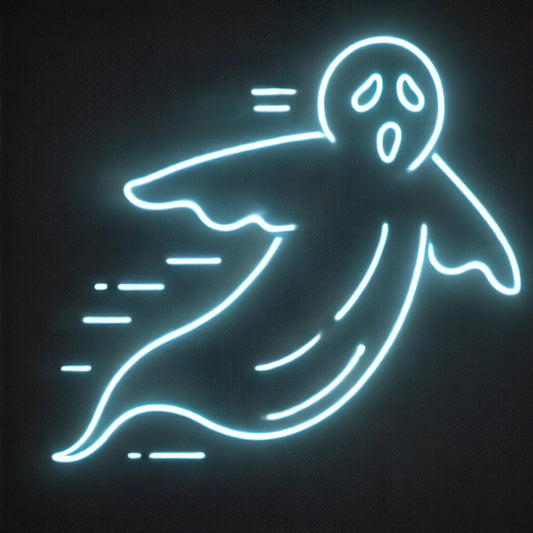 ghost neon sign