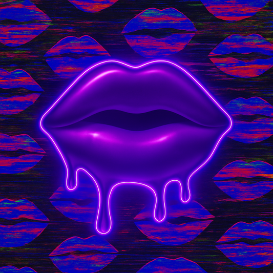 liquid lips neon pop art