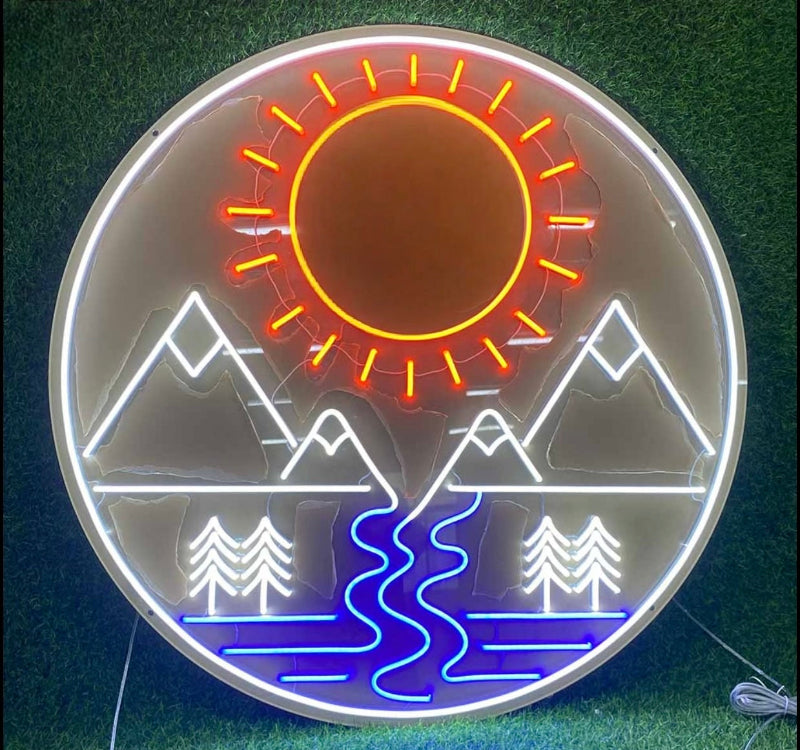 nature is calling neon sign