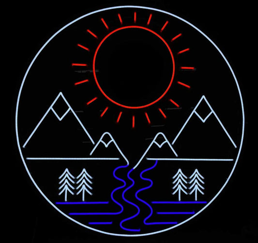 nature is calling neon sign
