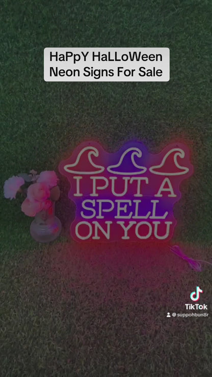 I put a spell on you neon sign