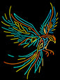 rising phoenix neon sign