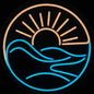 sunny waves neon sign
