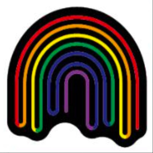 true colors rainbow neon sign