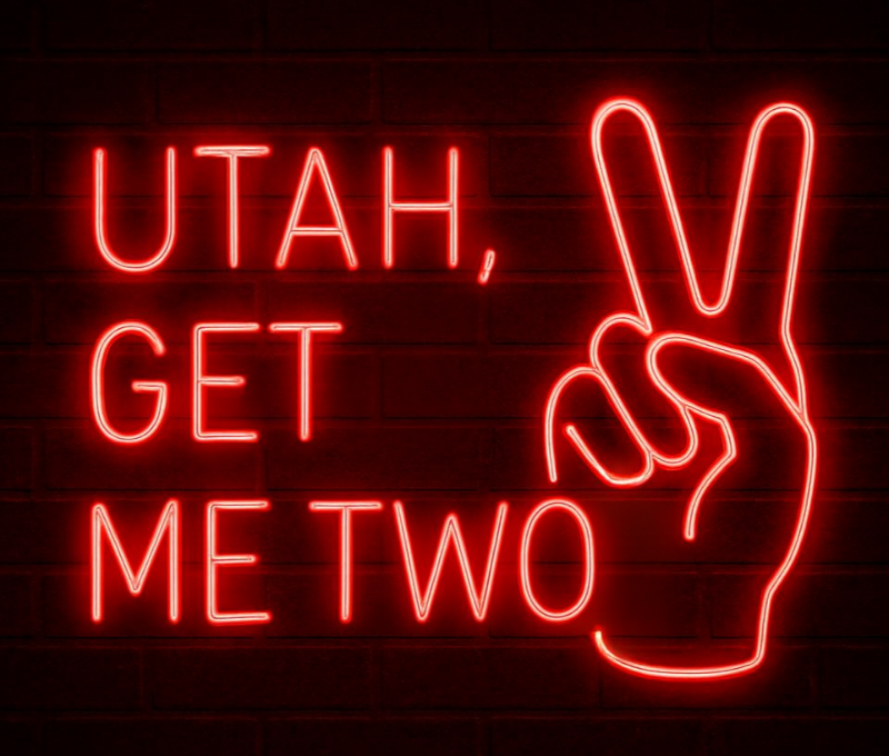 Utah get me two neon sign