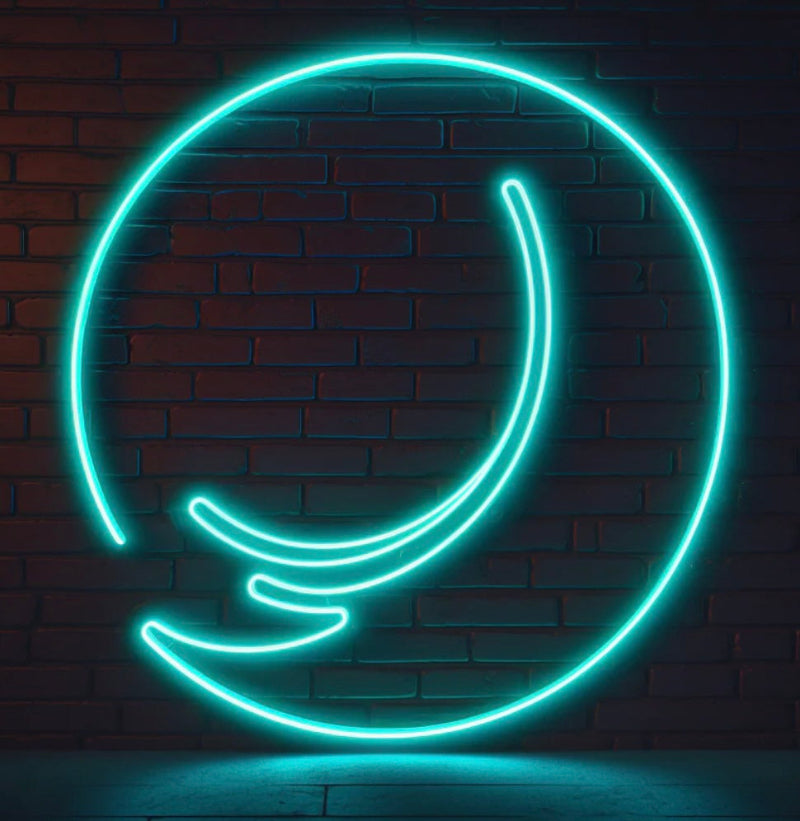 waves of life neon sign